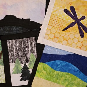 Landscape Quilted Wall Hanging - Various Sizes and Scenes (see description for size information)