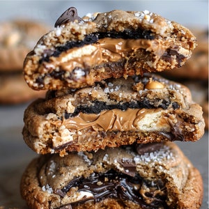 Freshman 15 Cookies Recipe/Oreos Chocolate Peanut Butter Fudge Nutter Butter /PDF Download