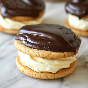 Best Boston Cream Pie Cookies Recipe/Treats and Desserts/Big Cookies/Gourmet/DownloadPDF