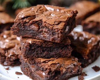 Best Chewy Chocolate Brownies Recipe/Treats and Desserts/Big Cookies/Gourmet/DownloadPDF