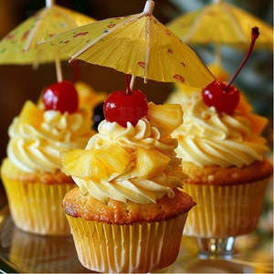 Best Pineapple Whip Cupcakes Recipe/Treats and Desserts/Gourmet/Download/PDF