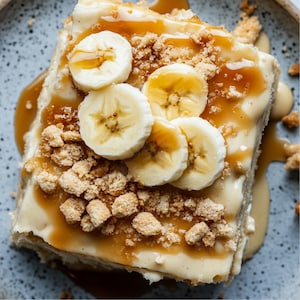 Beste bananenpuddingtaartrecept / vulling met gekarameliseerde bananen / pdf-download / Gastronomische cake