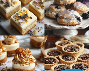 Bridgerton Dessert Recipes /Scones Cheesecake Tarts Petits Fours/High Tea/DownloadPDF