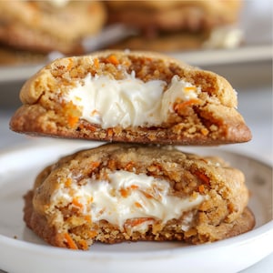 Best Carrot Cake Cookie Recipe/Stuffed Cream Cheese/Big Cookies/Gourmet/Download