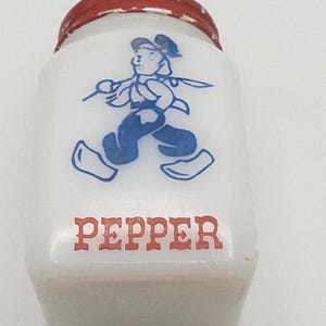 Vintage Hazel Atlas Milk Glass Pepper Shaker