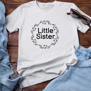 Little Sister Shirt | Cute Lil Sis Tee | Baby Girl Sister Outfit | Siblings Matching Shirt | Gift For Sister | Little Sister Gift | Tshirt