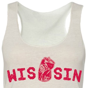 Wis &quot;kann&quot; Sünde, Tank, Damen&#39;, Wisconsin, Weiß, Dachs