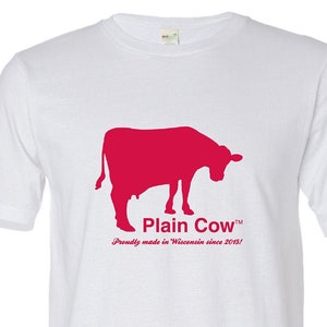 Plain Cow, Wisconsin, Organic, Uni-sex, Tshirt