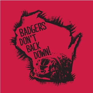 Badgers Don't Back Down, Uni-sex, Tshirt image 2
