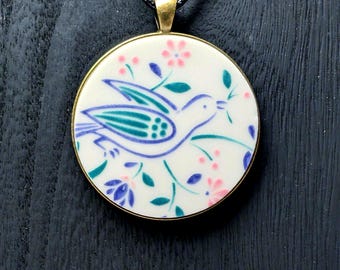 A Peace Offering - Vintage Plate Necklace