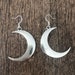 Large Statement Tibetan Silver Crescent Moon Earrings Drop Dangle 925 sterling silver ear wire*jewellery*gift*studs*clip on* steel gift*hook 