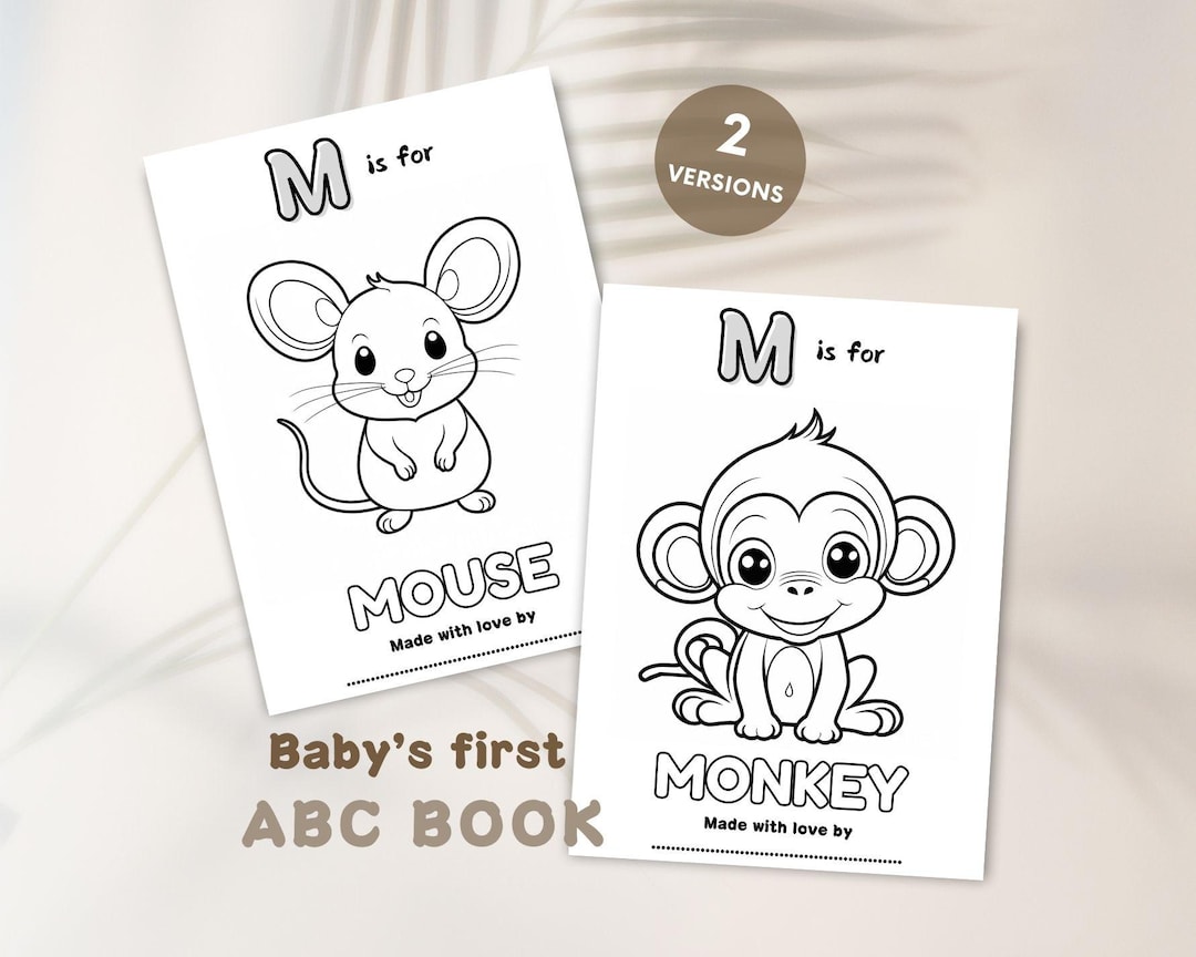 ABC Coloring Book | Babys First ABC Book | Toddler Busy Book | Baby ...