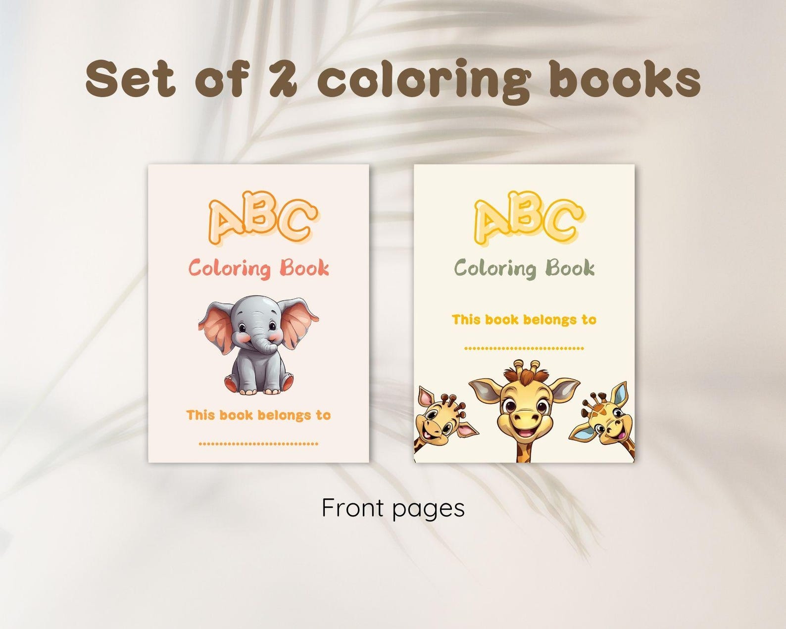 Baby's First ABC Coloring Book Toddler Learning (printable PDF) Etsy