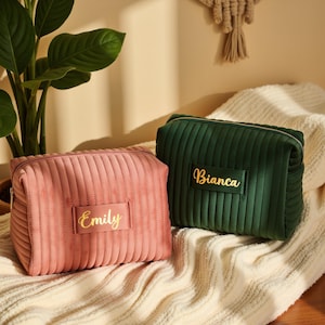Trousse de maquillage personnalisée, Idées cadeaux pour demoiselle d'honneur, proposition de demoiselle d'honneur, cadeau d'anniversaire pour femme