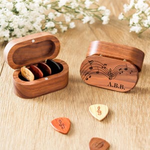 Personalized Guitar Pick and Box, Custom Gifts For Boyfriend, Christmas Gifts For Dad