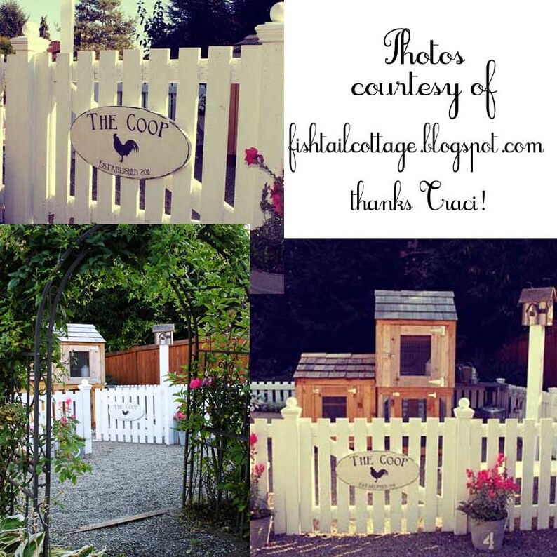 Farmhouse Vintage Chicken Coop Sign Handpainted With Etsy