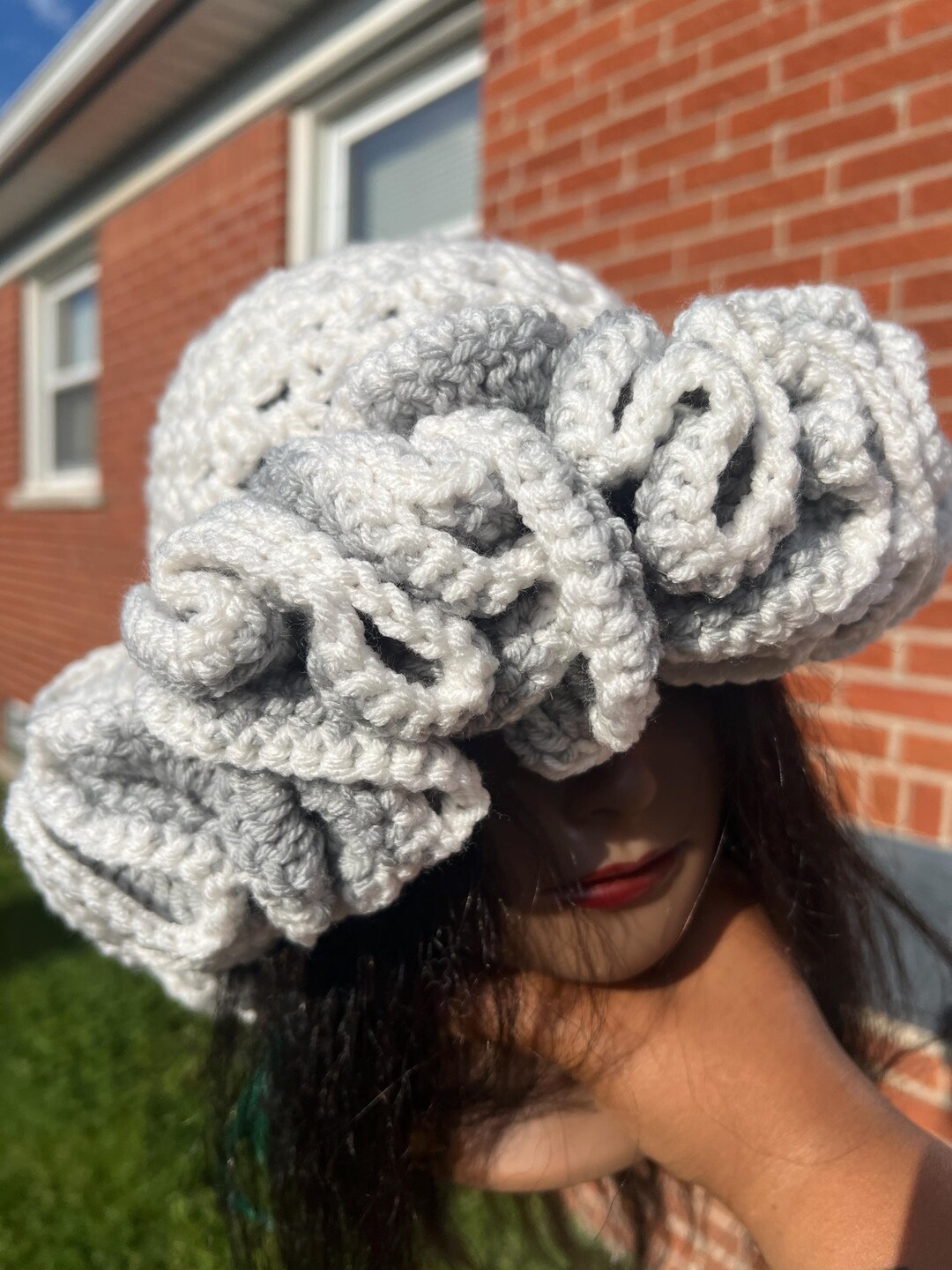 Crochet Ruffle Hat - Etsy