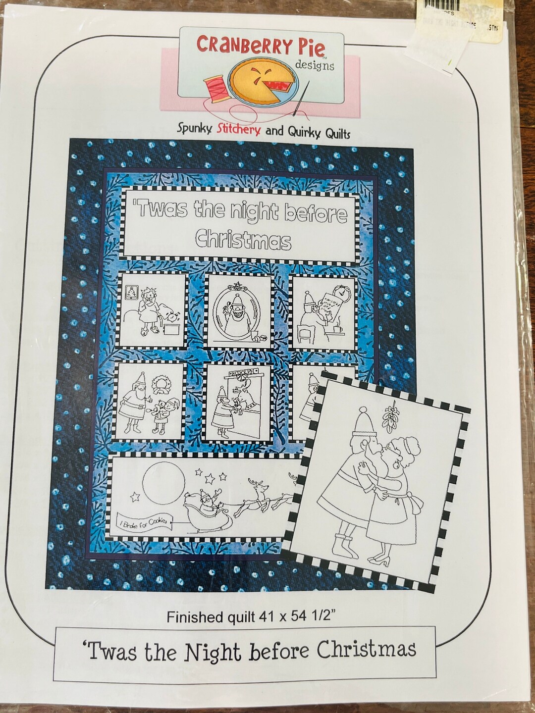 Twas the Night Before Christmas Quilt Pattern. Hand Embroidery ...