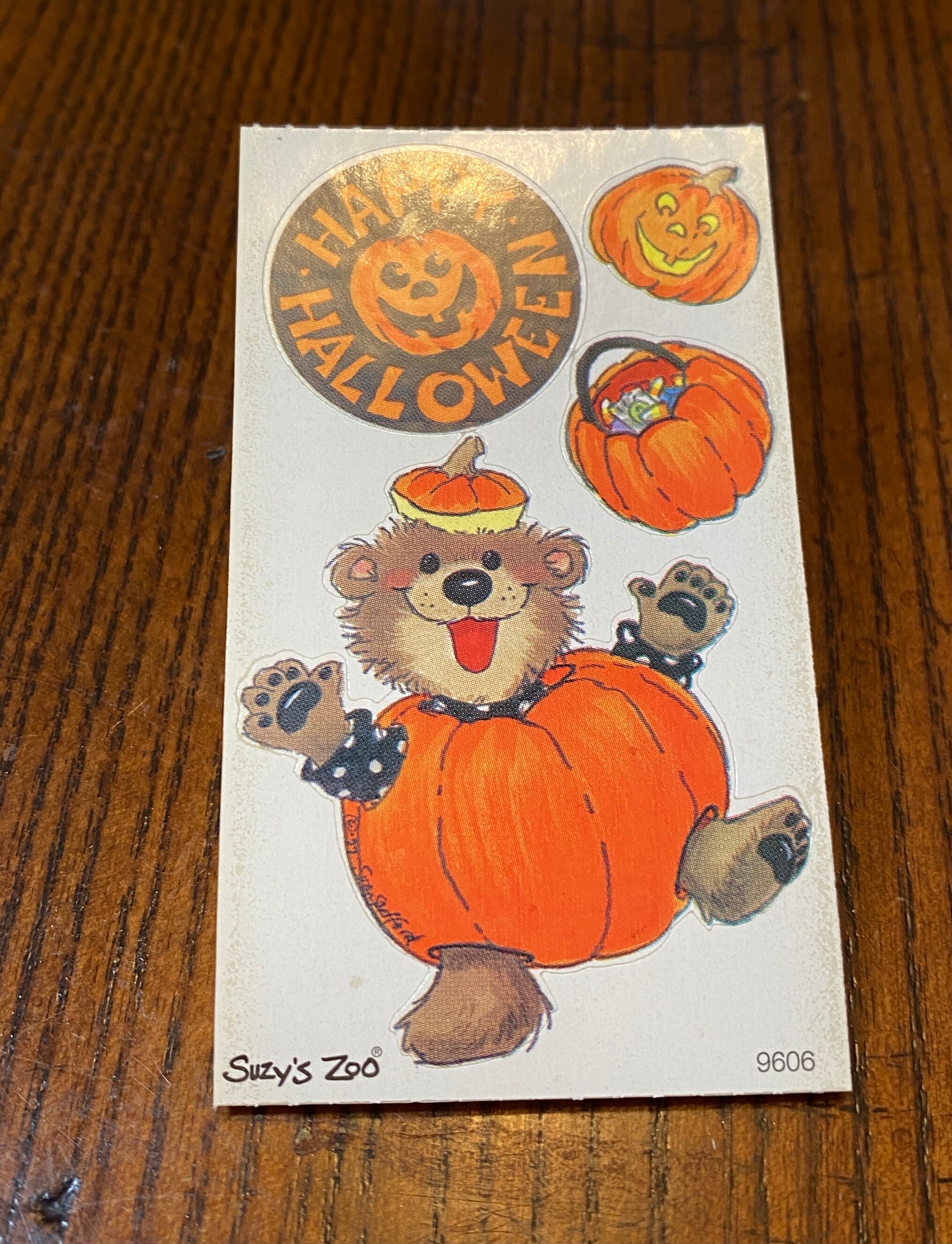 Suzy Suzy's Zoo Halloween Stickers Scrapbooking Vintage Etsy
