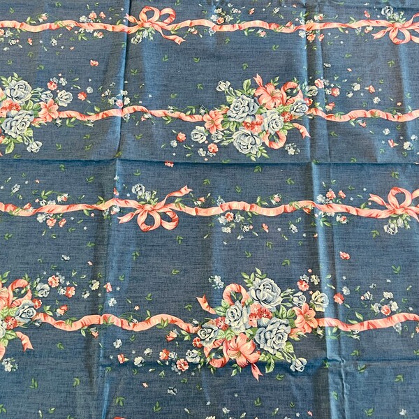 Border Print Fabric Etsy