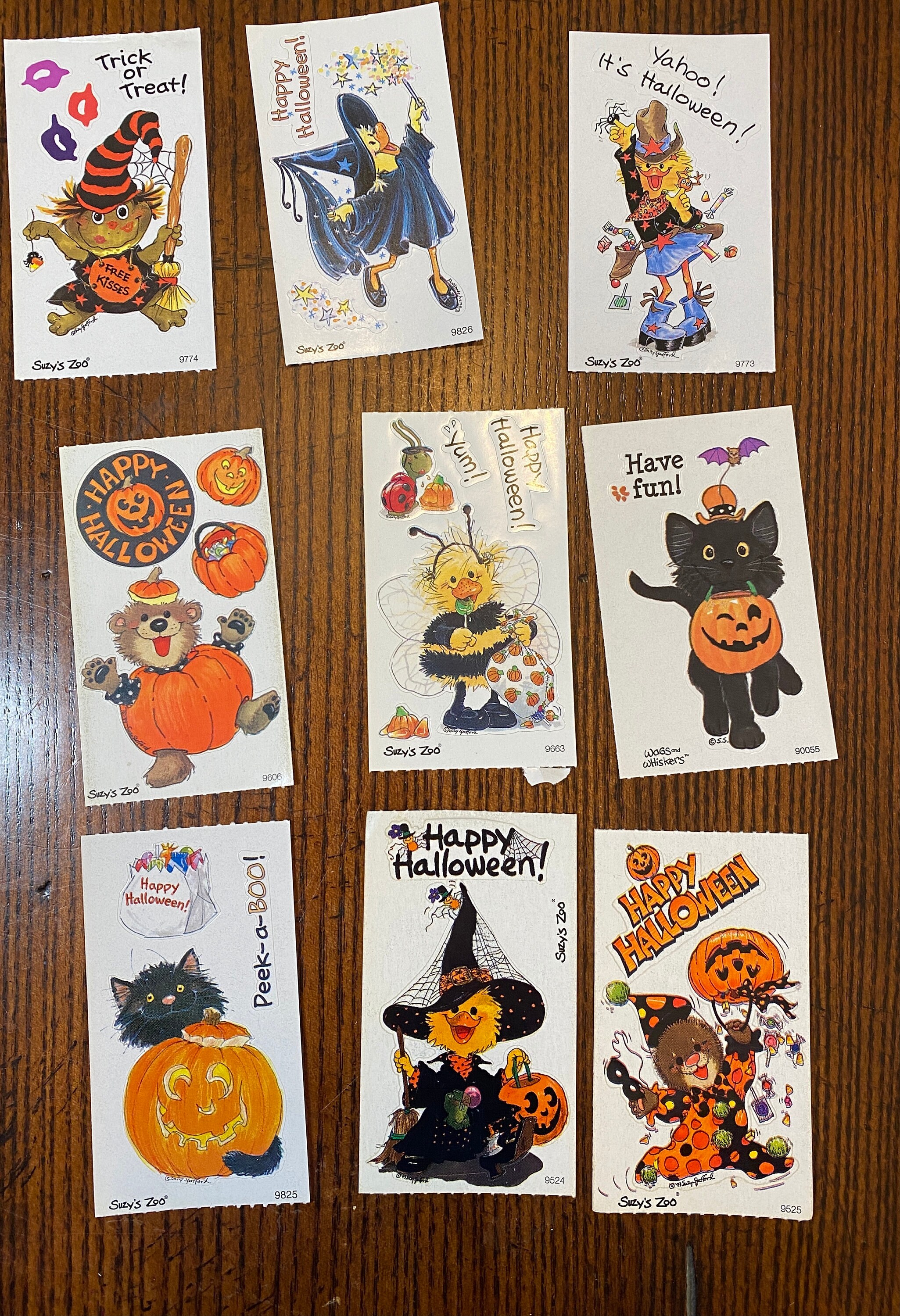 Suzy Suzy's Zoo Halloween Stickers Scrapbooking Vintage Etsy