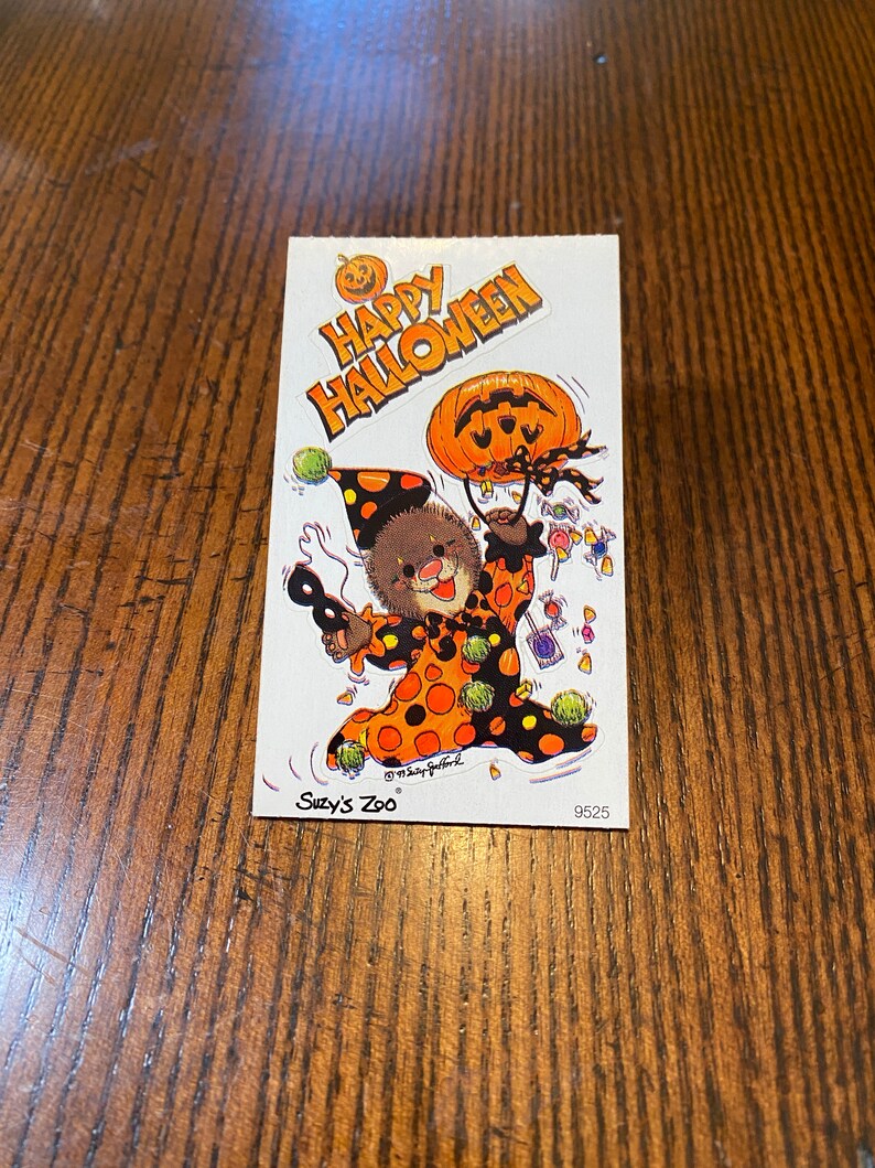 Suzy Suzy's Zoo Halloween Stickers Scrapbooking Vintage Etsy