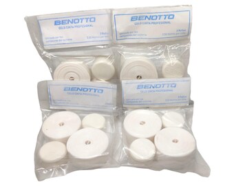 4 paquetes de cintas de manillar Benotto texturizadas blancas para violonchelo, para bicicleta vintage, nuevas cintas