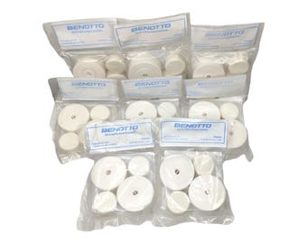 8 paquetes de cintas de manillar Benotto texturizadas blancas para violonchelo, para bicicleta vintage, nuevas cintas