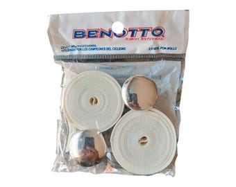 1 Cintas para manillar Benotto texturizadas blancas, paquete Cello Bar Vintage Bicycle New cinta