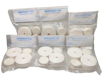 6 paquetes de cintas de manillar Benotto texturizadas blancas para violonchelo, para bicicleta vintage, nuevas cintas