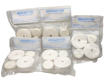 5 paquetes de cintas de manillar Benotto texturizadas blancas para violonchelo, para bicicleta vintage, nuevas cintas