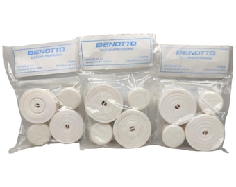 3 paquetes de cintas de manillar Benotto texturizadas blancas para violonchelo, para bicicleta vintage, nuevas cintas