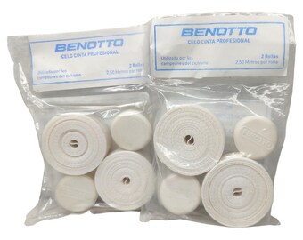 2 paquetes de cintas de manillar Benotto texturizadas blancas para violonchelo, para bicicleta vintage, nuevas cintas