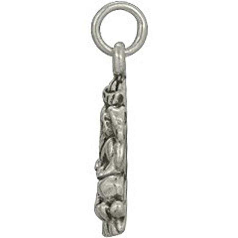 Ganesh Sterling Silver Pendant Yoga Jewelry Complimentary Ribbon or Cord image 3