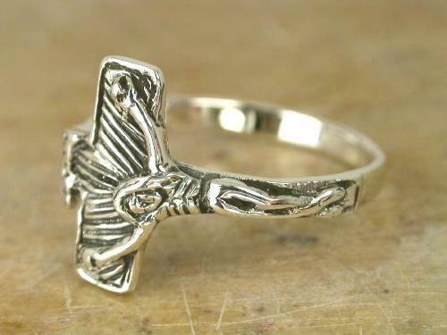 Crucifix Ring Etsy Singapore