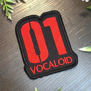 Bügelbild Hatsune Miku CV01 Vocaloid Logo gestickter Aufnäher