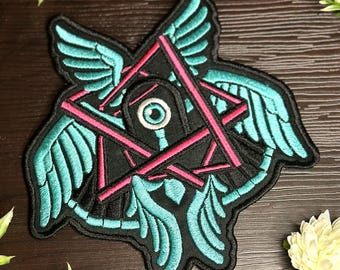 Iron-On Patch - Biblically-Accurate Hatsune Miku Vocaloid Embroiderered Patch