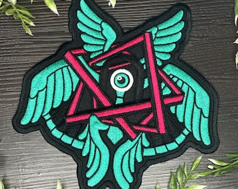 Iron-On Patch - Biblically-Accurate Hatsune Miku Vocaloid Embroiderered Patch