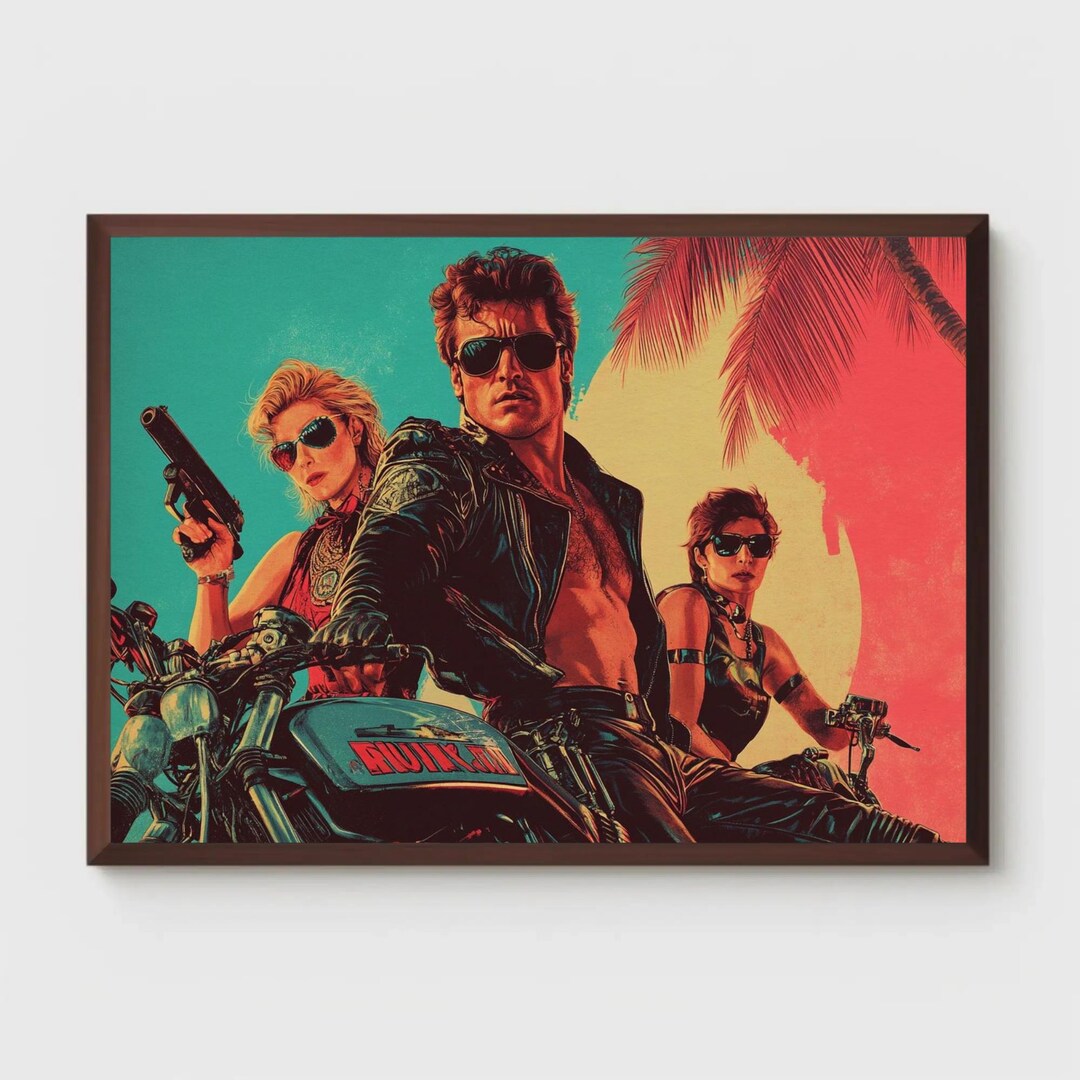 80s Cyberpunk Art Print: Retro Action Riders (digital Download) - Etsy