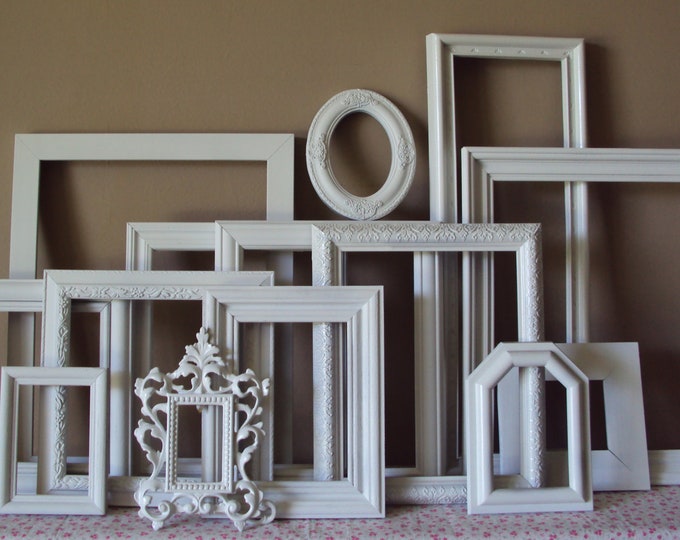 VINTAGE Open Picture Frames LARGE Set of 14 Frames for Wall Etsy