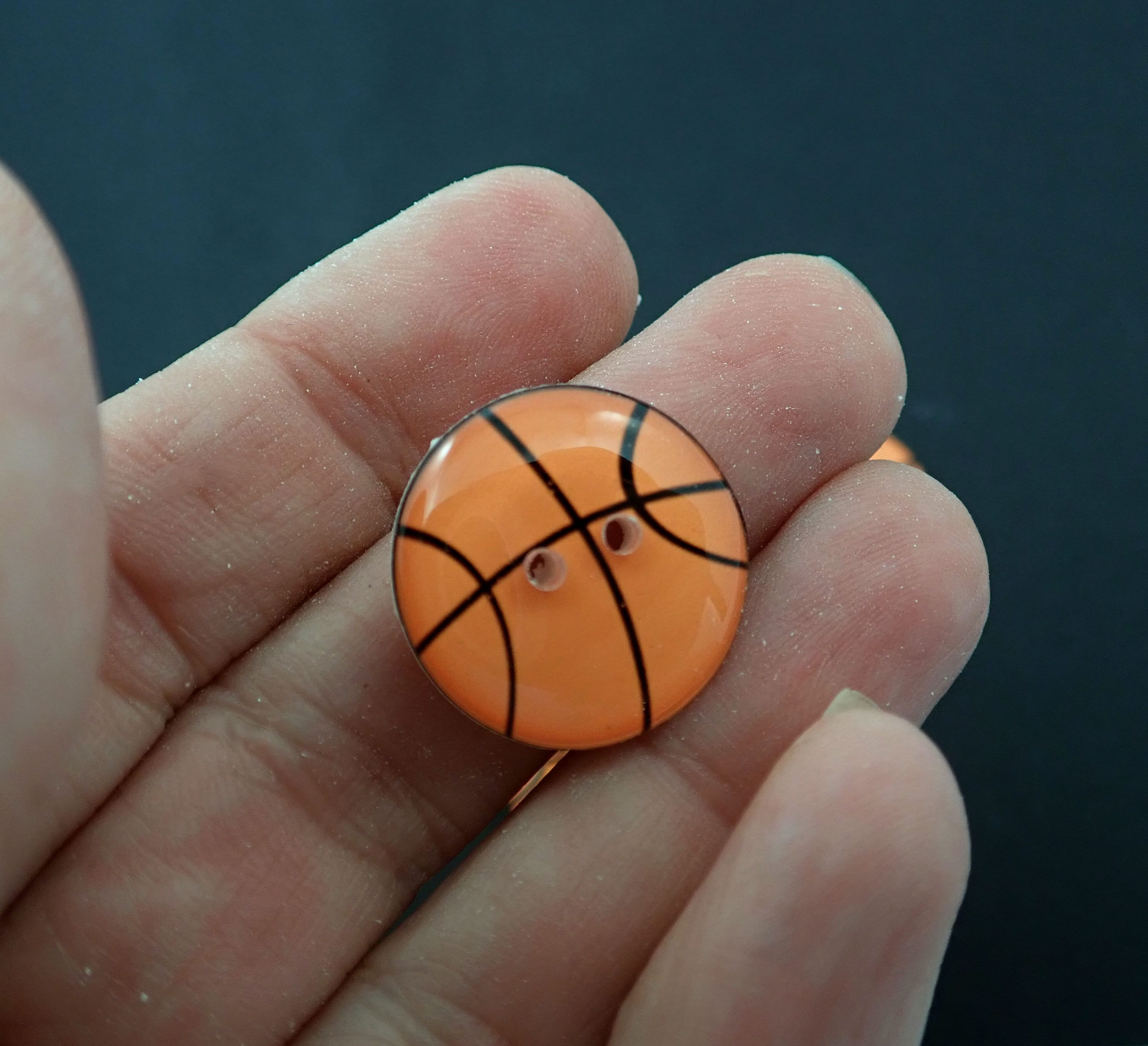 6 Basketball Buttons for Sewing. Choose Your Size. - Etsy