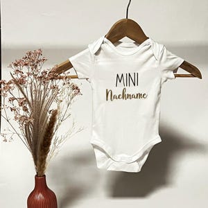 Baby bodysuit mini name | baby clothes individual | baby gift | personalized | pregnancy announcement | gift mom grandma grandpa pregnant