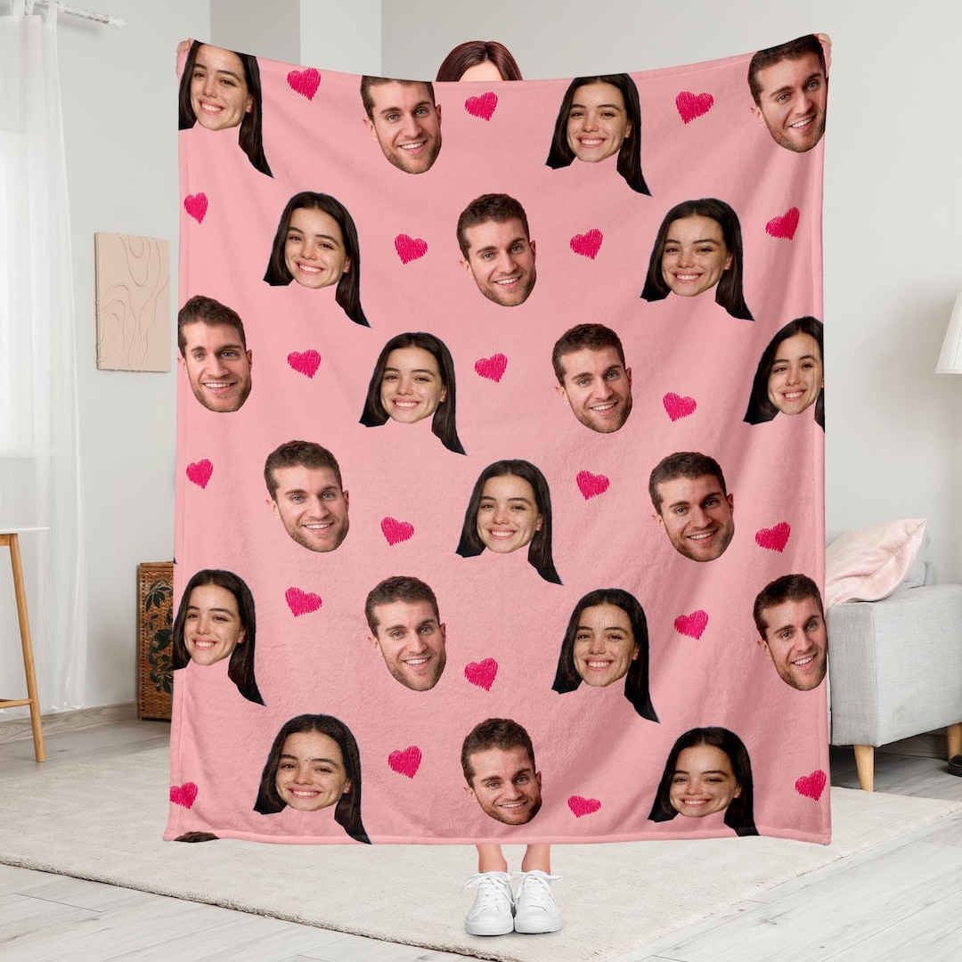 Couple Snuggle Blanket "Cartoon Couple" - Made In Gift