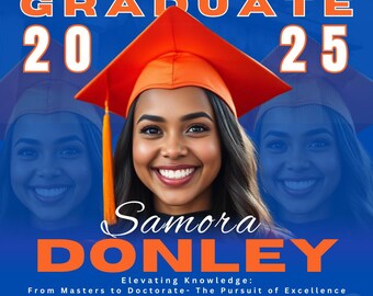Editable Graduation Party Flyer Template (Digital Download)