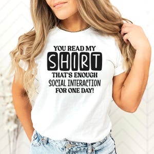 Antisocial Slogan T-shirt: Humorous Introvert Tee