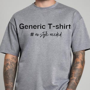 &quot;Lustiges &quot;&quot;Generic T-Shirt&quot;&quot; Grafik-T-Shirt, humorvolle Aussage, Gesprächsstarter, Klartext-Shirt, Unisex-Kurzarm, coole T-Shirt Geschenkidee.&quot;