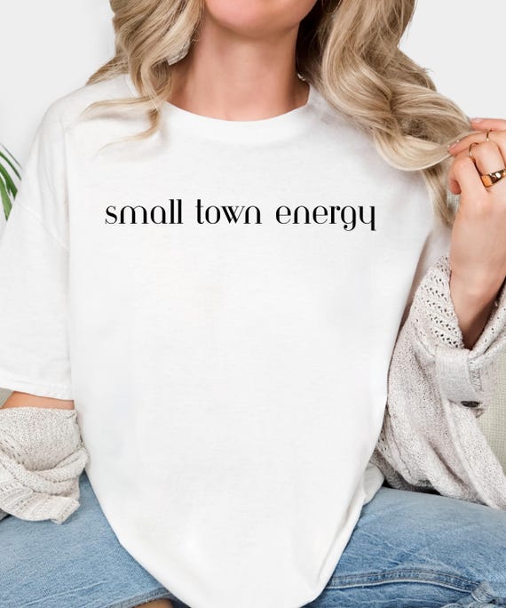 Small Town Energy Comfort Colors T-shirt: Country Girl Graphic Tee