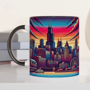 Starbucks Coffee Mug Chicago Skyline Windy City...