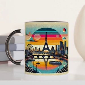 Paris Skyline Coffee Mug | Vibrant City Design | Iconic Eiffel Tower | Perfect Paris Souvenir | FREE SHIPPING!