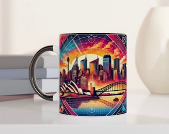 Sydney Skyline Coffee Mug: Vibrant Cityscape Souvenir